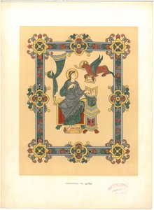 Tányér a „Illuminated Manuscripts in the British Museum: Miniatures, Borders and Initials” (Illuminated Manuscripts in the British Museum: Miniatures, Borders and Initials) című könyvből
